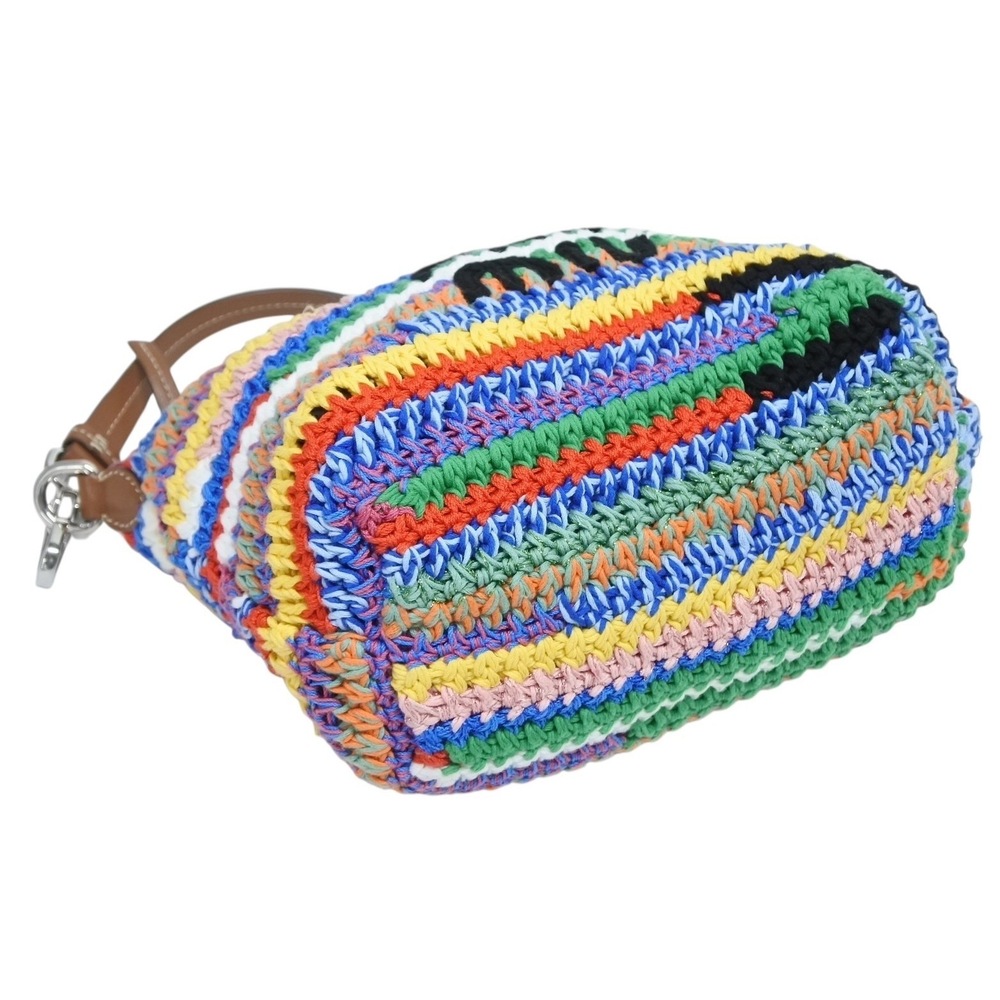 Miu Miu Miu Crochet Pouch Multicolor Leather - Picture 8 of 10